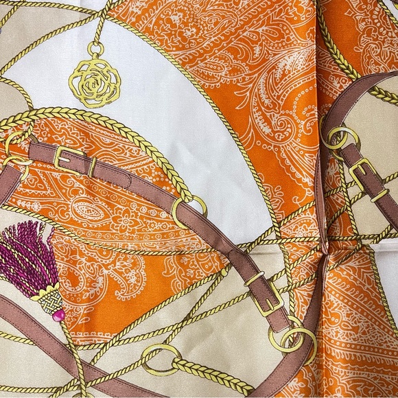 100% Silk Square Scarf - Picture 6 of 10